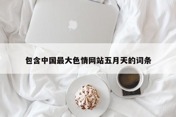 包含中国最大色情网站五月天的词条
