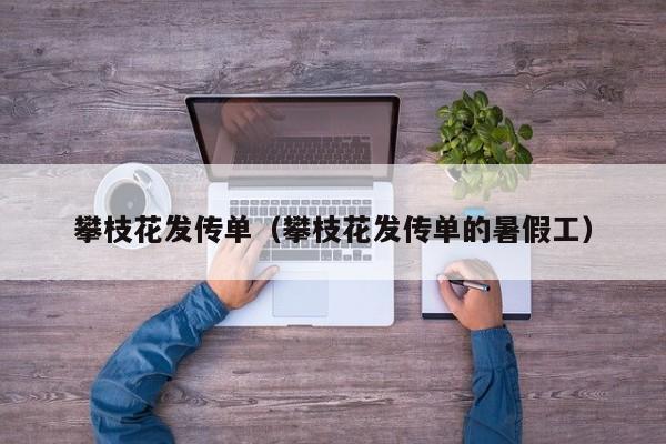 攀枝花发传单(攀枝花发传单的暑假工)