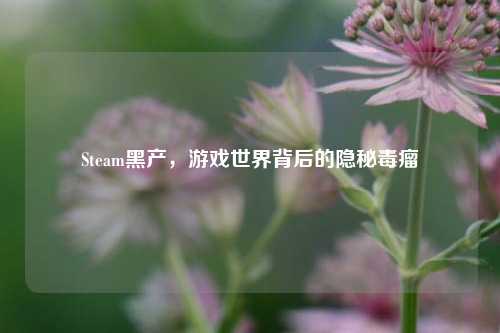 Steam黑产,游戏世界背后的隐秘毒瘤