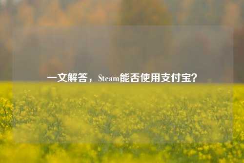 一文解答，Steam能否使用支付宝？