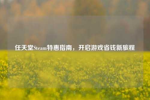任天堂Steam特惠指南,开启游戏省钱新旅程