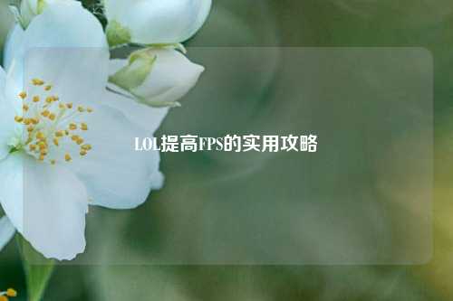 LOL提高FPS的实用攻略