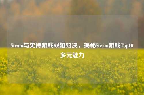 Steam与史诗游戏双雄对决,揭秘Steam游戏Top10多元魅力