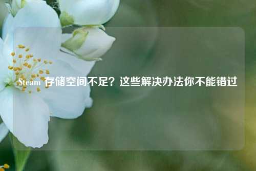 Steam 存储空间不足?这些解决办法你不能错过
