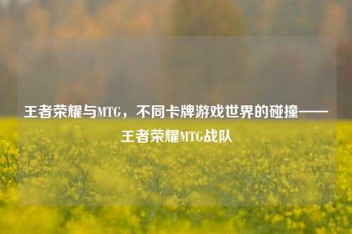 王者荣耀与MTG,不同卡牌游戏世界的碰撞——王者荣耀MTG战队