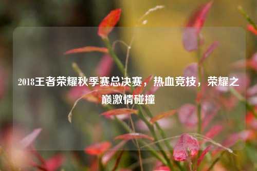 2018王者荣耀秋季赛总决赛,热血竞技,荣耀之巅激情碰撞