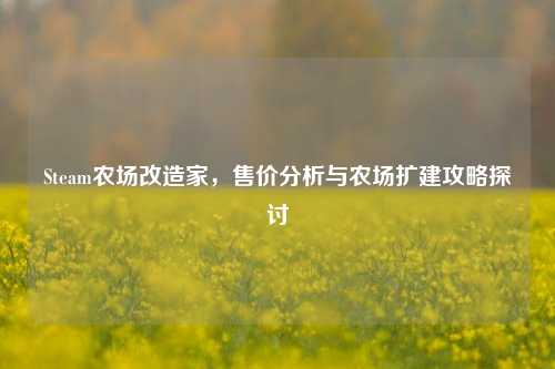 Steam农场改造家,售价分析与农场扩建攻略探讨