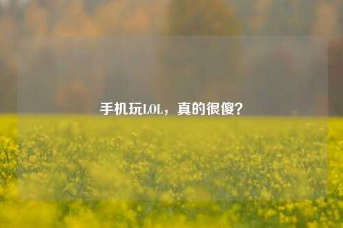 手机玩LOL，真的很傻？