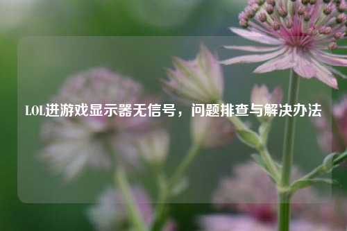 LOL进游戏显示器无信号,问题排查与解决办法