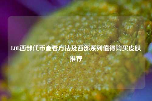LOL西部代币查看方法及西部系列值得购买皮肤推荐