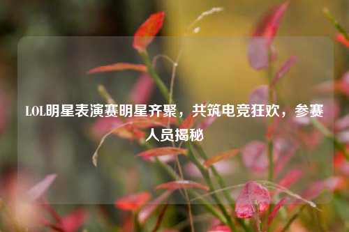 LOL明星表演赛明星齐聚,共筑电竞狂欢,参赛人员揭秘