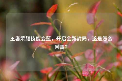 王者荣耀技能变蓝,开启全新战局,这是怎么回事?