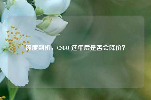 深度剖析，CSGO 过年后是否会降价？
