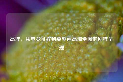 高洋，从电竞征程到墓壁画高清全图的别样呈现