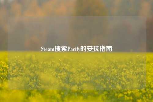 Steam搜索Pacify的安抚指南