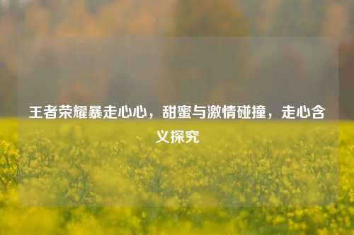 王者荣耀暴走心心,甜蜜与激情碰撞,走心含义探究