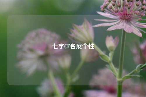七字CF名展个性