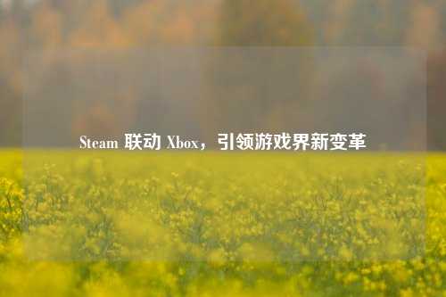 Steam 联动 Xbox,引领游戏界新变革