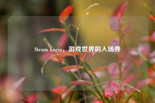 Steam Login,游戏世界的入场券