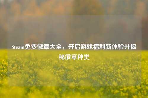 Steam免费徽章大全,开启游戏福利新体验并揭秘徽章种类
